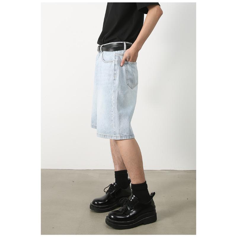 Denim Shorts Men's Summer Five-point Pants Loose Casual Pants