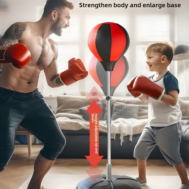 Adjustable Children's Boxing Training Set with 360° Bounce Punch Ball, Durable Gloves and Accessories - Boys and Girls, Christma