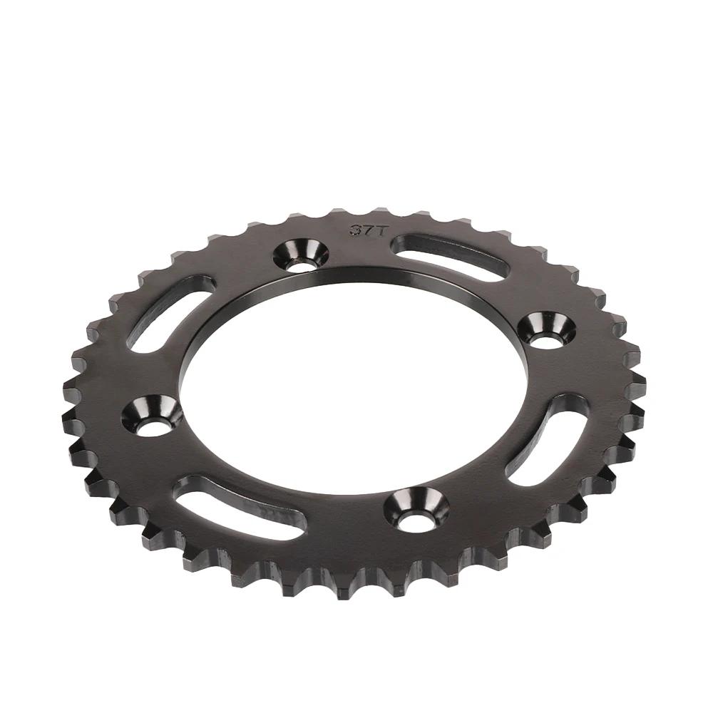 Motorcycle Sprocket Gear Accessories 530 37T Tooth 114mm Rear Black Chain Sprocket for ATV Dirt Pit Bike Motorcross Moto Parts