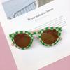 Individualized Children's Sunglasses Fashion Boys and Girls Checkerboard Sunglasses Baby anti-UV Glasses Tide