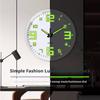 Digital Luminous Clock Home Living Room Decoration Clock Fashionable Silent Wall Mounted Electronic Clock Without Punching Holes