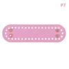 1Pc Long Bottom For Knitted Bag Pu Leather Bag Base Handmade Bottom With Holes Diy Crochet Bag Bottom… More