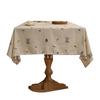 Linen High-End Embroidered Table Cloth, High-End Light Luxury, Xiaoqing Fresh Air Thickened Tablecloth, Coffee Table Cover Cloth