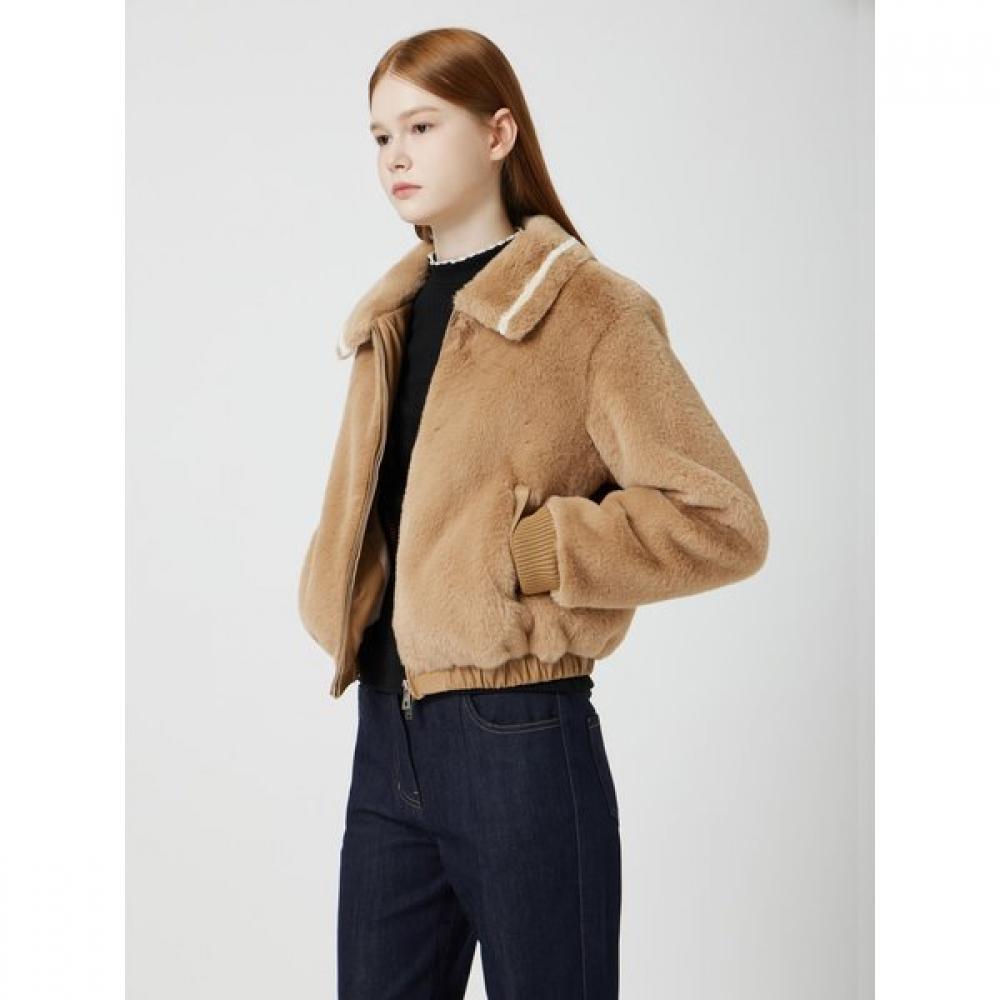 Cc Collect. Zip Up Fur Jacket C254psj311