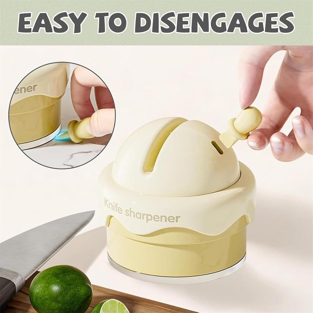 Suction Cup Sharpener New Household Kitchen Creative Multifunctional Cutting Tool Sharpening Scissors Kitchen Tool Sharpening Stone Pet Hair Remover