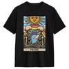 Unisex Tarot Card The Lovers Goth Skeleton Halloween Occult Tshirts Cotton Clothes Beach Y2k Funny Short Sleeve Tshirt O Neck Tee