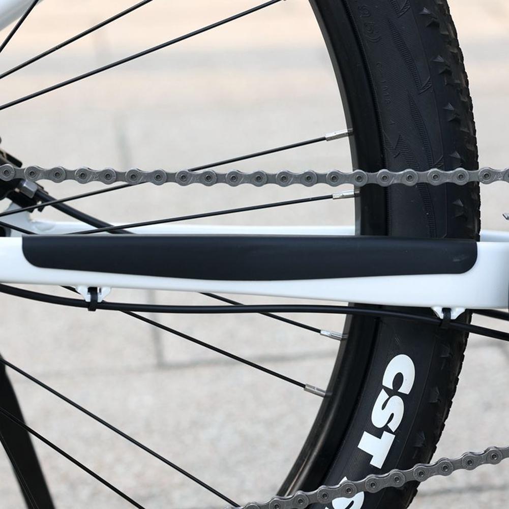 Heavy Duty Bike Frame Protection Sticker Silicone 23cm Multiple Colors
