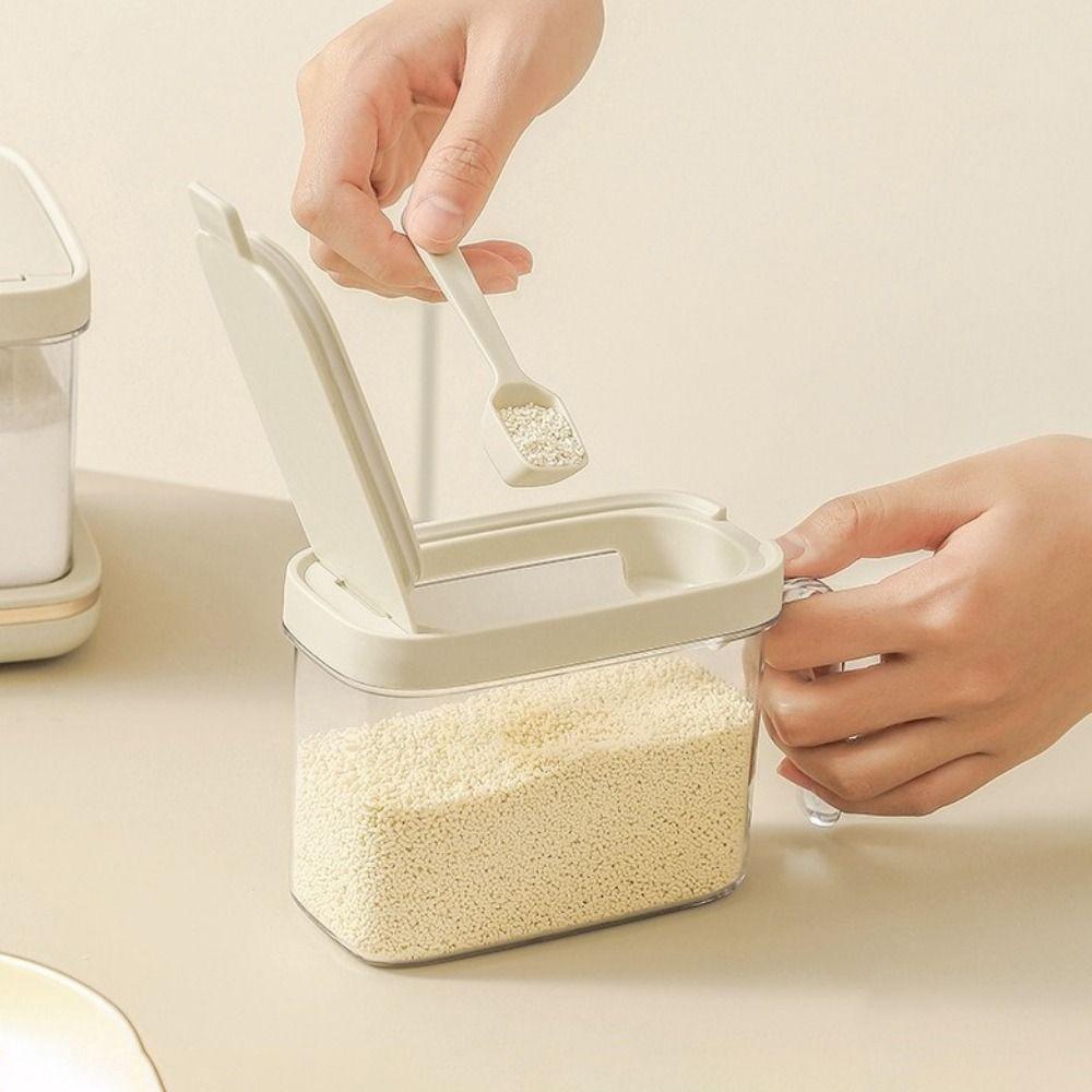 Plastic Spice Jars Sealed Salt Seasoning Box Durable Spice Storage Container Kitchen Supplies