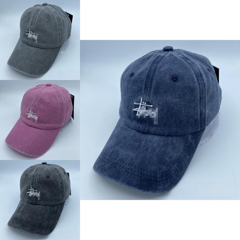 Summer Cotton Baseball Cap With Letter Embroidery For Casual Sun Protection