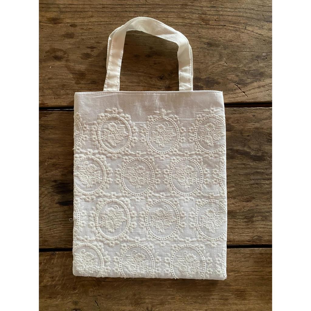 Vivienne Westwood Tote 24 x 29 Cotton Rose White Eco Shopping WK2311G4 Bag, cm, White, Series, Handbag, Bag, Bag,