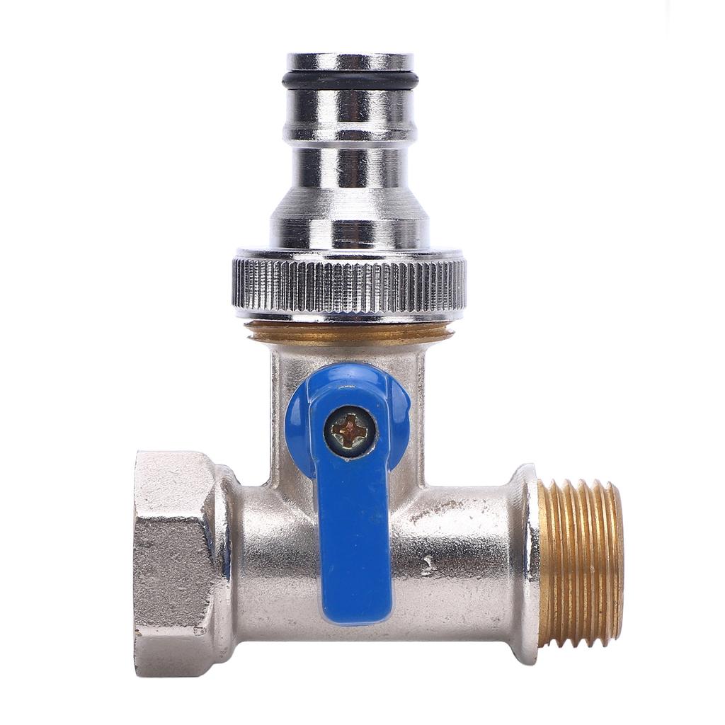 Robinet sferic cu sfert de tur Conector T Alamă Robinet de colț G12 DN15 Filet interior și exterior NPT