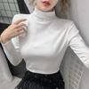 Velvet Sequin Women's Semi-High Neck Slimming Winter Base Layer T-Shirt - Plus Size Available