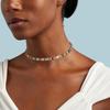 Hiphop Farbe Zirkon Tennis Halskette Männer Und Frauen 2.5 * 5Mm Rechteckige Voll Diamant Halskette