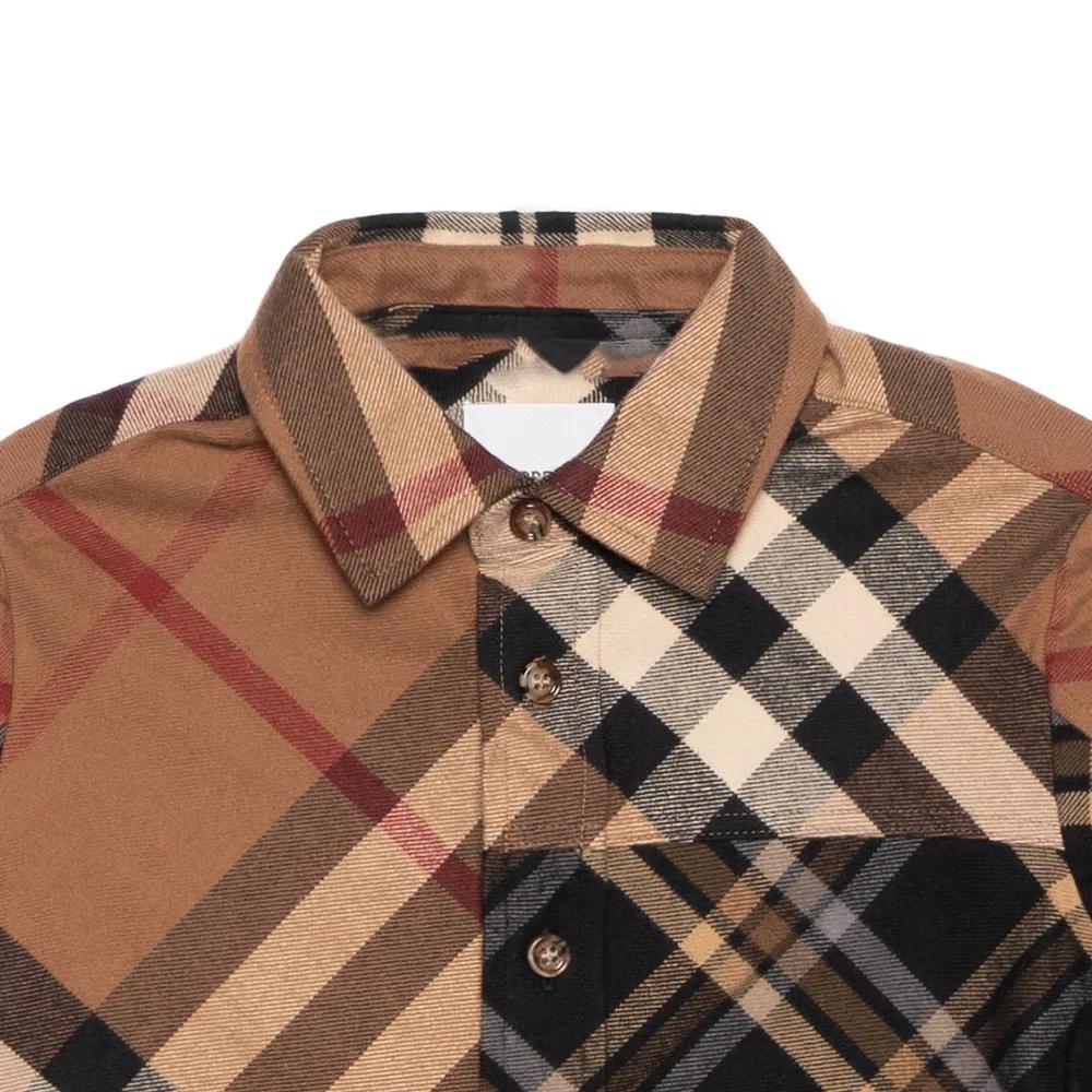 Burberry Shirt FW22 Brown Kids' (Unisex) Casual Shirts 80538591