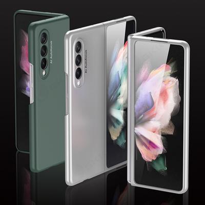 Pour Samsung Galaxy Z Fold 3 4 étui d'origine Ultra-mince tout inclus Protection couverture en plastique dur pour Samsung Z Fold3 4