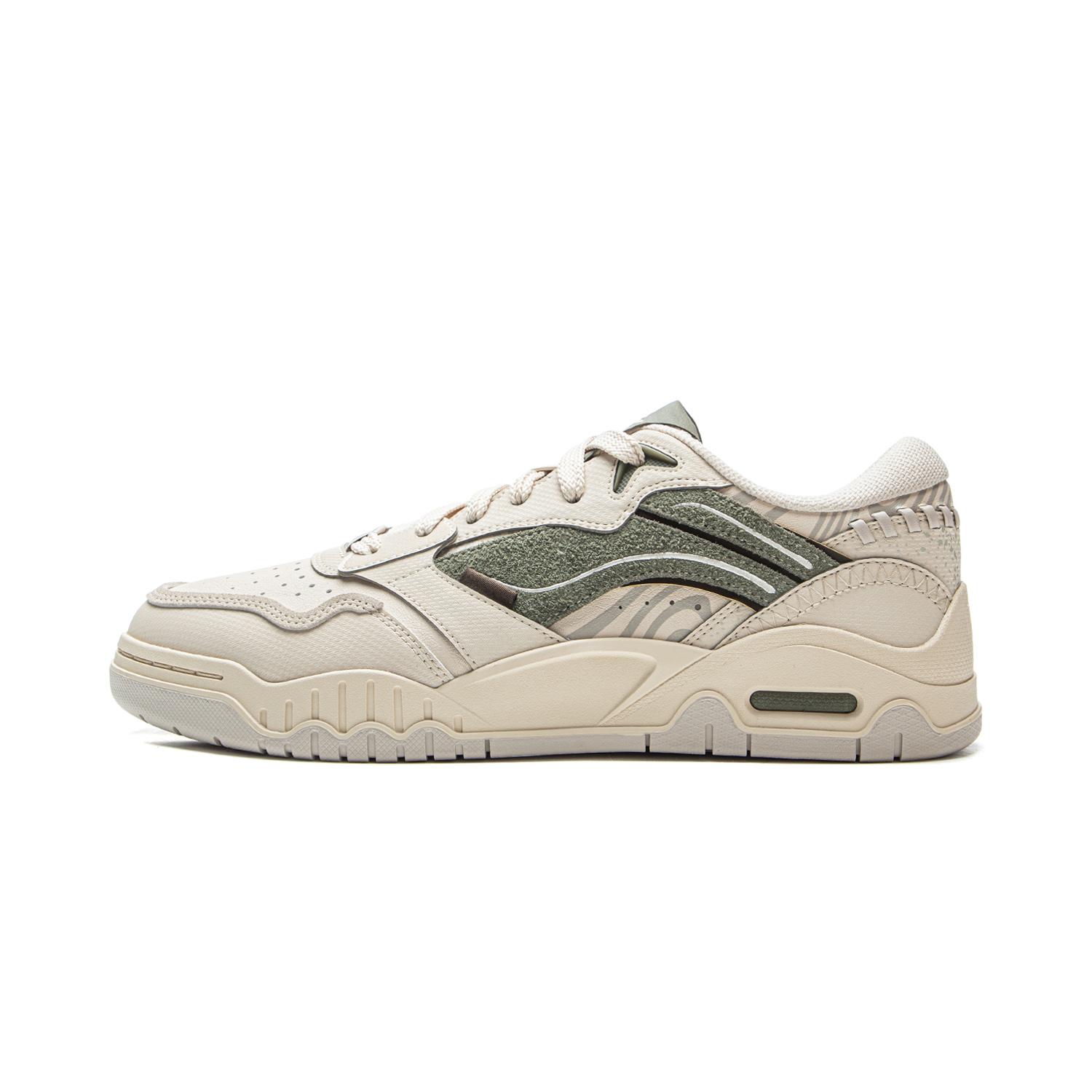 

LiNing Moon White 3 Abrasion Resistant Breathable Low Top Skateboard Shoes Men s Gravel Gray Tea Green 43