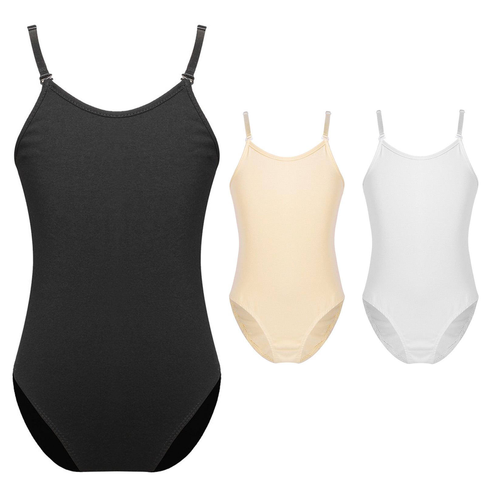 

Kids Girls Adjustable Straps Camisole Leotard Ballet Gymnastics Dance Costume