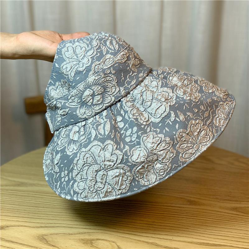 Hat Womens Sunblock Summer Casual Thin Large Brimmed Visor Hat Fisherman