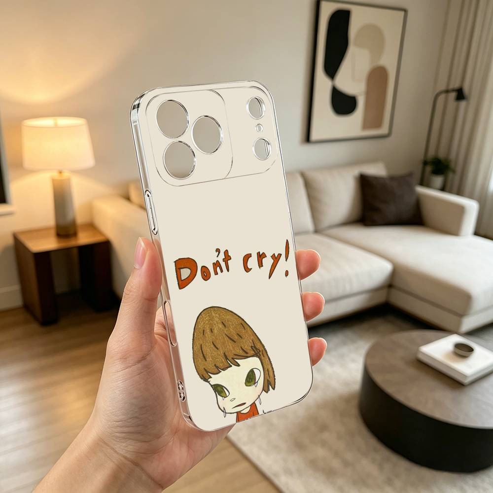 Cute Y-Yoshitomo N-Nara  Phone Case Transparent Silicone Soft For iPhone 17 16 15 14 13 12 11 Mini Pro Max Plus