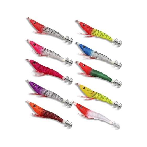 Sutte Squid Metal Lure Egi Dropper Squid Octopus Fishing Float Device Luminous Artificial Bait Egging