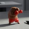 Healing Office Decor Boxing Capybara Figurine, Funny Boxer Desktop Ornament for Stress Relief, Cute Animal Statue Home Car Decoration Unique