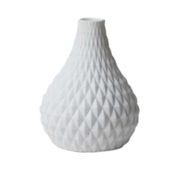 Vases White Teardrop Vase Simple Home Decor