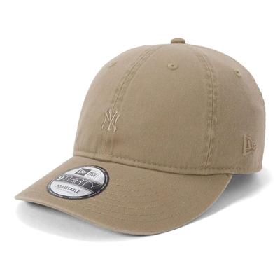 9Thirty Cap British Khaki Washed Cotton Mini Tonal Logo Mlb New York Yankees M/L
