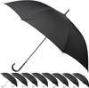 Transparent Vinyl 70cm In Length Windproof Opening and Closing Large Size for and Retail Use Matte Umbrella, Durable, Design, One-touch Business,