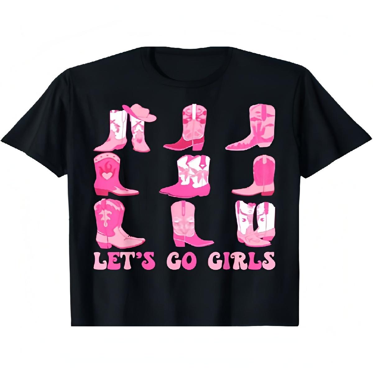 

Girls Western Cowgirls Boot Bachelorette Party T-Shirt XXXXXL чорний