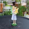 Mother and Daughter Flower Fairy Resin Ornament Creative Outdoor Courtyard Lawn Micro Landscape Flower Pot Decoration Ornament