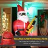 Christmas Decoration Inflatable Santa Claus Outdoor Christmas Decoration, Incl. Blower, 140 m, Red + White