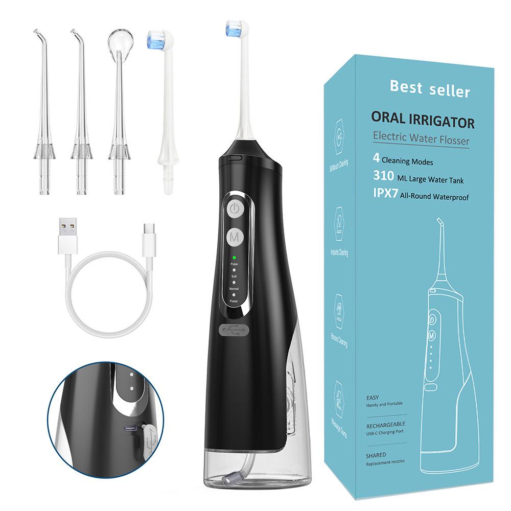 

4-Speed Electric Water Flosser & Toothbrush with 310ml Reservoir
