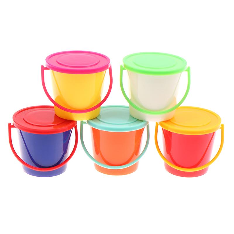 1/12 Dollhouse Mini Buckets With Cover Dollhouse Kitchen Bucket Decoration Dolls House Home Accessories