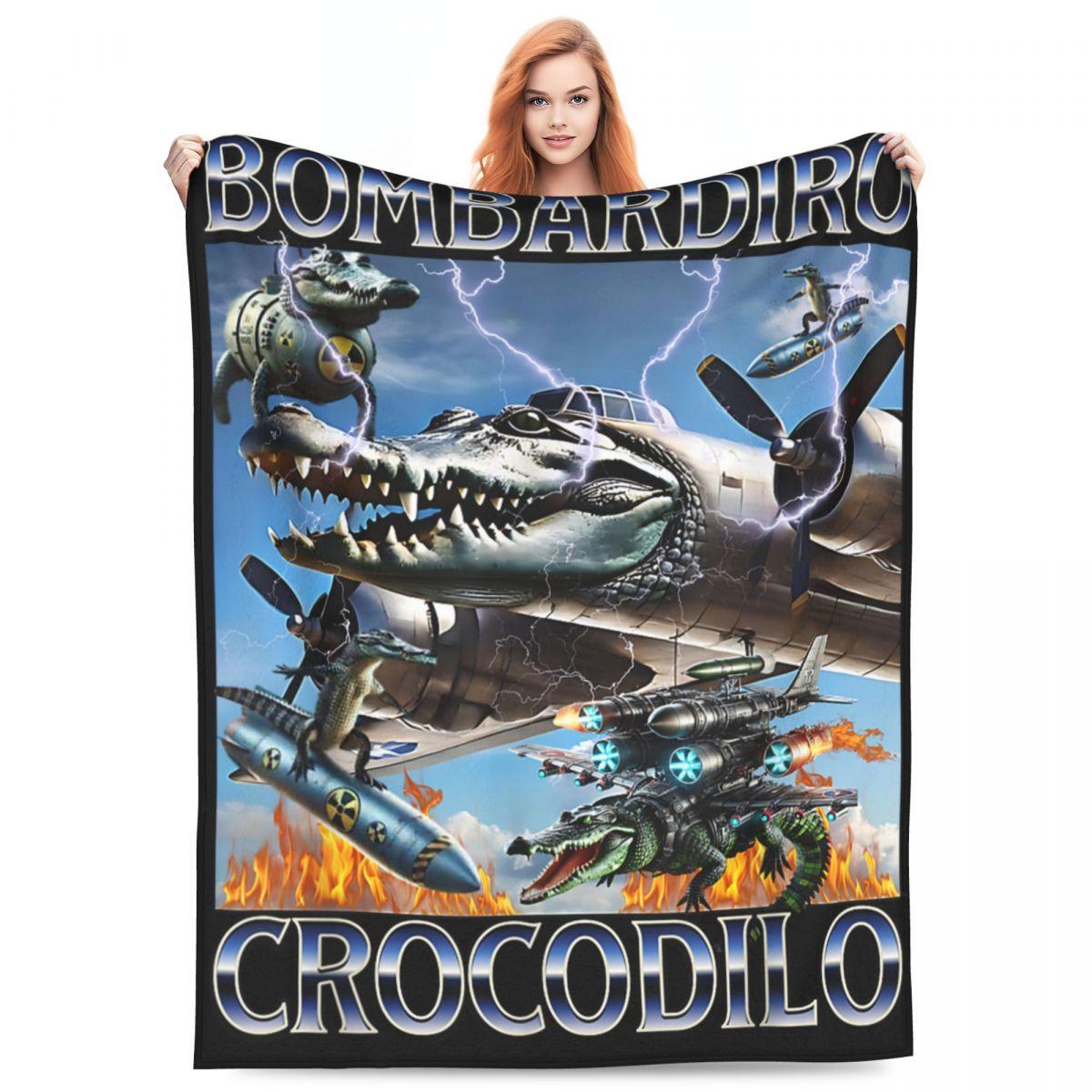 

Бомбардиро Крокодило Итальянский Маразм Мем Одеяла Качество Теплые Мягкие Покрывала Осень Путешествия Гостиная Мода Покрывало 30x40in