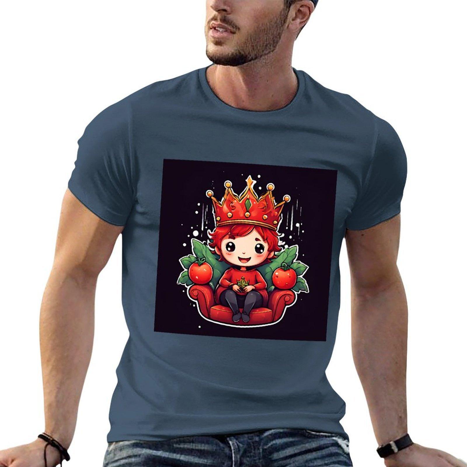 Queen In Tomato Chair Tshirt Unisex T Shirts For Unisex Casual T Shirt Unisex Cotton Tshirt S