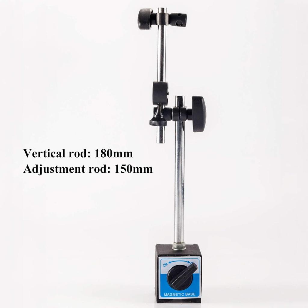 TR TOOLROCK Professional 0-1.0" Dial Indicator with Magnetic Base Holder & Point Precision Inspection Set Tester Gage Gauge Fine Adjustable Long Arm