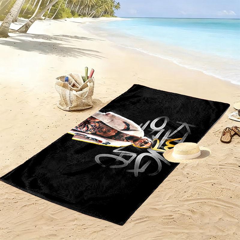The Notorious Print Beach Towel, Large Soft Quick Dry Towel for Beach Camping Swimming
