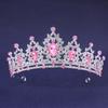 Wedding Hair Accessories Headpieces Head Jewelry Wedding Hair Tiara Crystal Bridal Tiara Crown Silver Color Diadem Veil Tiaras