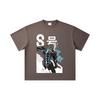 260 GSM Double Yarn 32 Count 100% Cotton Kaiju No 8 V6 Kafka Print Unisex Heavy Cotton T Shirt