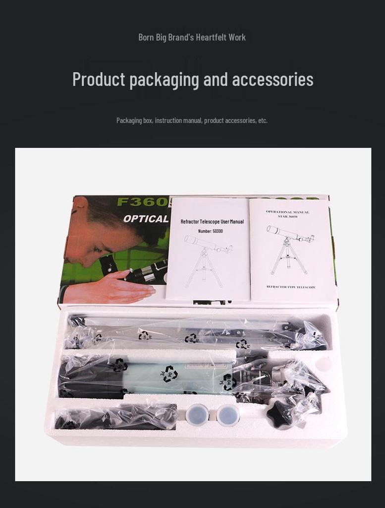 High-Definition Dual-Use Telescope for Kids and Students: Professional Stargazing and Land Viewing