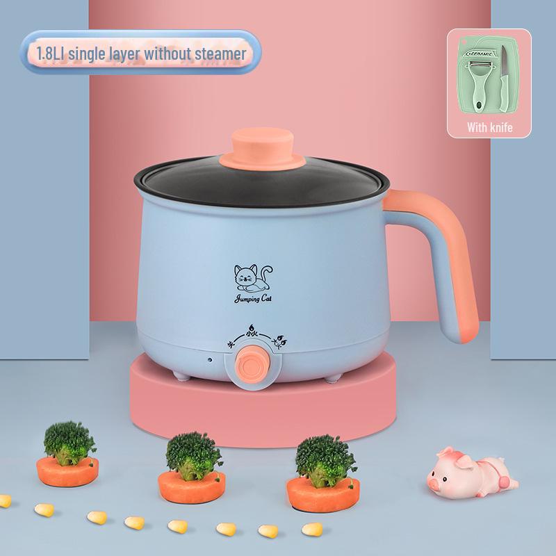 Multifunktionaler Elektroherd: Dämpfen, Kochen und Braten – Perfekt für Wohnheime und kleine Haushalte