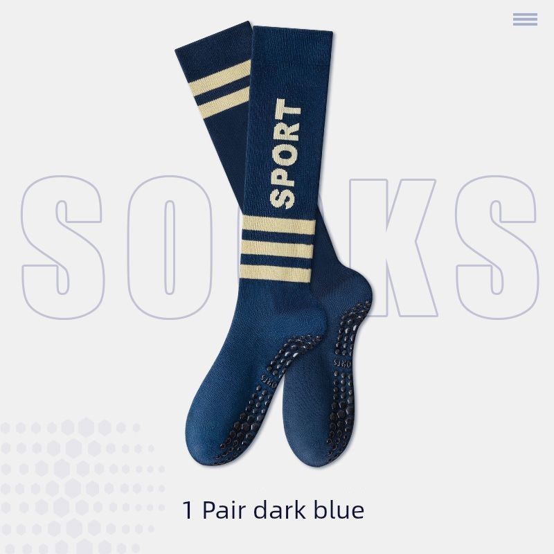 

Sport Professional Calf Compression Stockings Fitness Pilates with Shark Pants Sports Compression Muscle Energy Running Yoga Socks 1 Double Pack-[Navy Blue] free size -35-42 yards