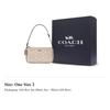 Coach Nolita PVC Leather Pochette Handbag Small Women's Apricot CW426-SVPWH