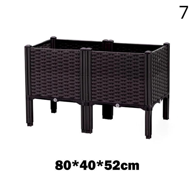 Outdoor Vegetable Planter Box Large Capacity Plant Growing Pot For Herb Tomato Vegetables Garden Balcony