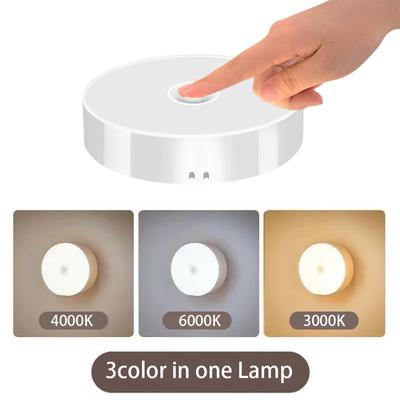 Lampka nocna USB Akumulatorowa Lampka nocna Przełącznik Przyciskowy Do Szafki Kuchennej Szafa Lampa Schody Bezprzewodowe Oświetlenie Szafy LED