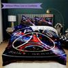 Paris Saint Pattern Bedding Uilt Set Uilt Cover Pillowcase Home Decoration Birthday Gift (1 * Duvet Cover + 2 * Pillowcase  Without Core)75