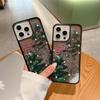 Christmas Tree Quicksand Is Suitable for Apple 17 Mobile Phone Case iPhone16promax Black Transparent 15plus Anti-drop Protective Case.