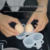 ISE MOUNT Outdoor Shockproof 2-Compartment Transparent Portable Egg Storage Box
