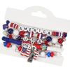 Multilayer Bracelet Independence Day Bracelet Artificial Crystal Bracelet Charm Bracelet Suitable for Stylish Outfits