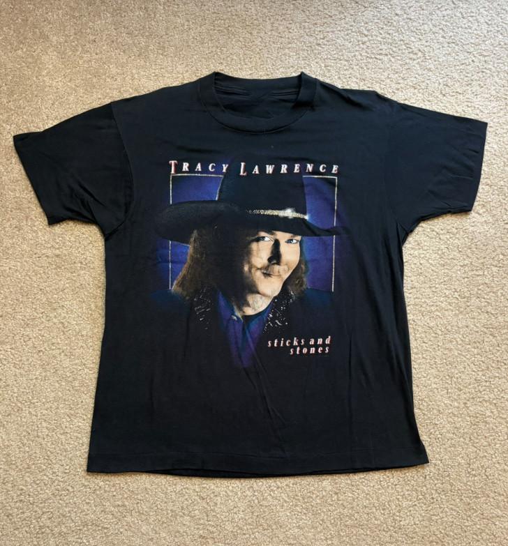 Tracy Lawrence Sticks and Stones Country Shirt Cotton Adult ED733 M